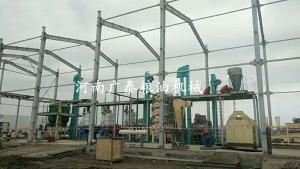 烏茲別克斯坦300噸棉籽預(yù)榨、浸出生產(chǎn)線安裝現(xiàn)場(chǎng)